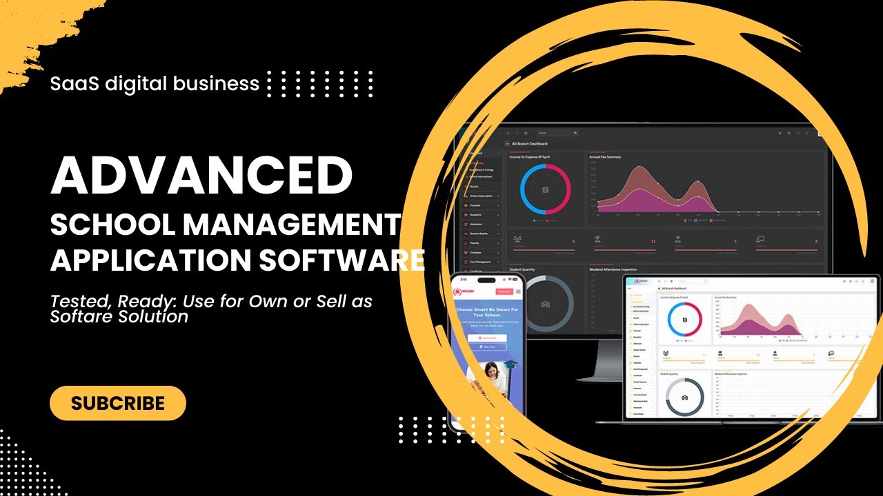 Advanced School Management System Online Software | SaaS Subscription Model School Automation Script