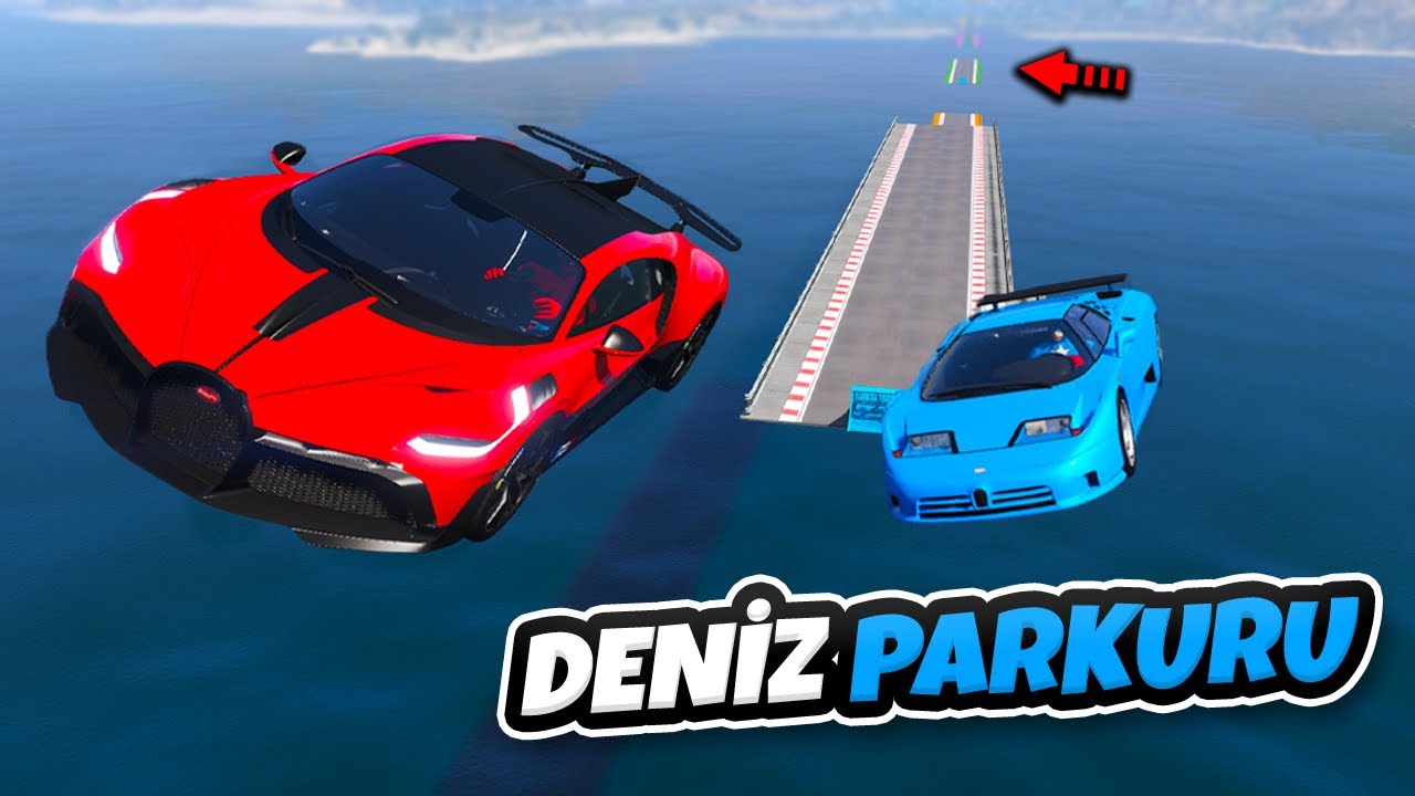 Bugatti Ailesi Arabalar Deniz Parkurunda Yarışıyor - GTA 5
