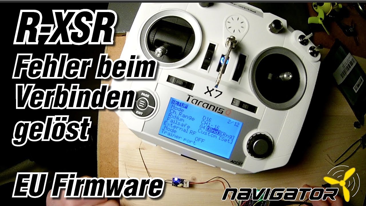 FrSky R-XSR Verbinden - Fehler gelöst - EU LBT Firmware (Deutsch)