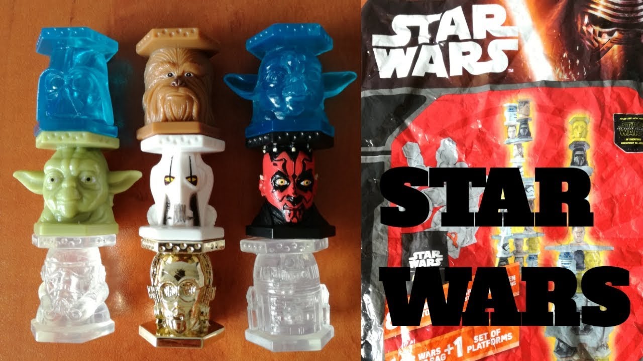 STAR WARS ABATONS PANINI 9 Figures from PANINI