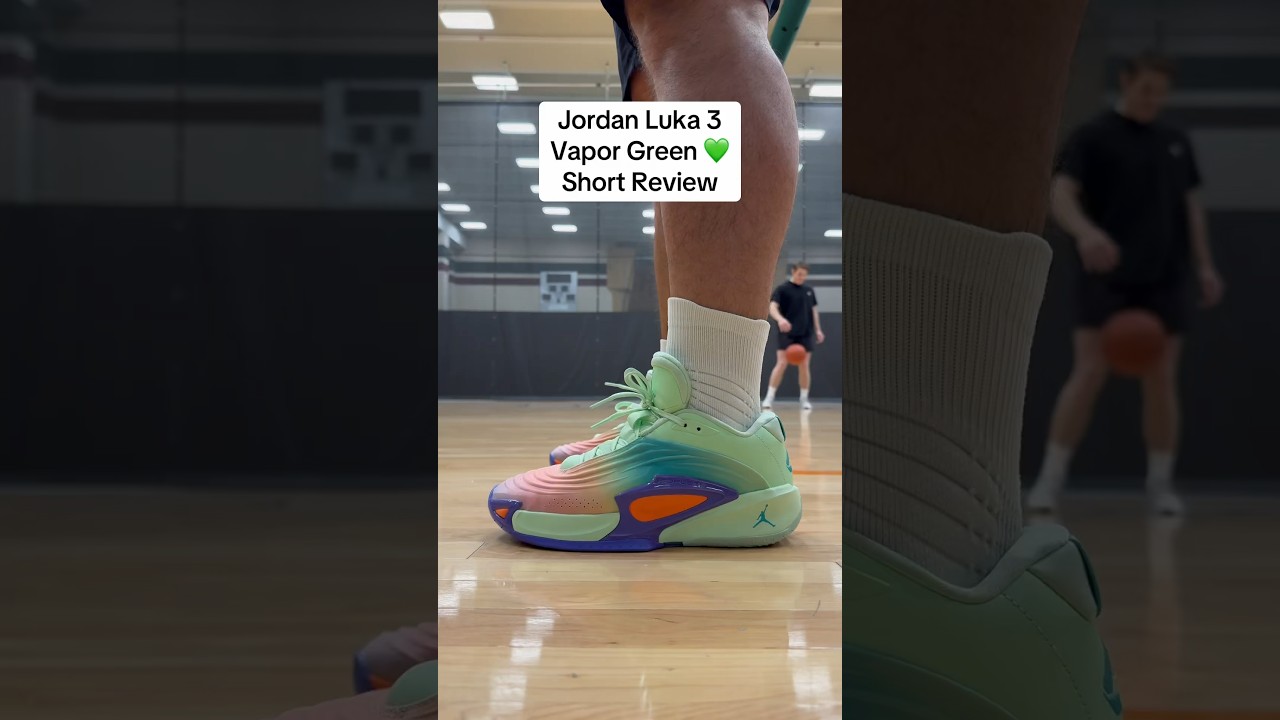 Jordan Luka 3 &ldquo;Vapor Green&rdquo; On Feet & In Hand Looks - Short Review #shorts #lukadoncic #airjordan