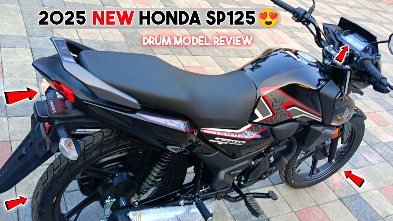 New 2025 HONDA SP125 Obd-2B Drum Model Black Colour Review😍Bsae & Top में DIFFERENCE?Price Features