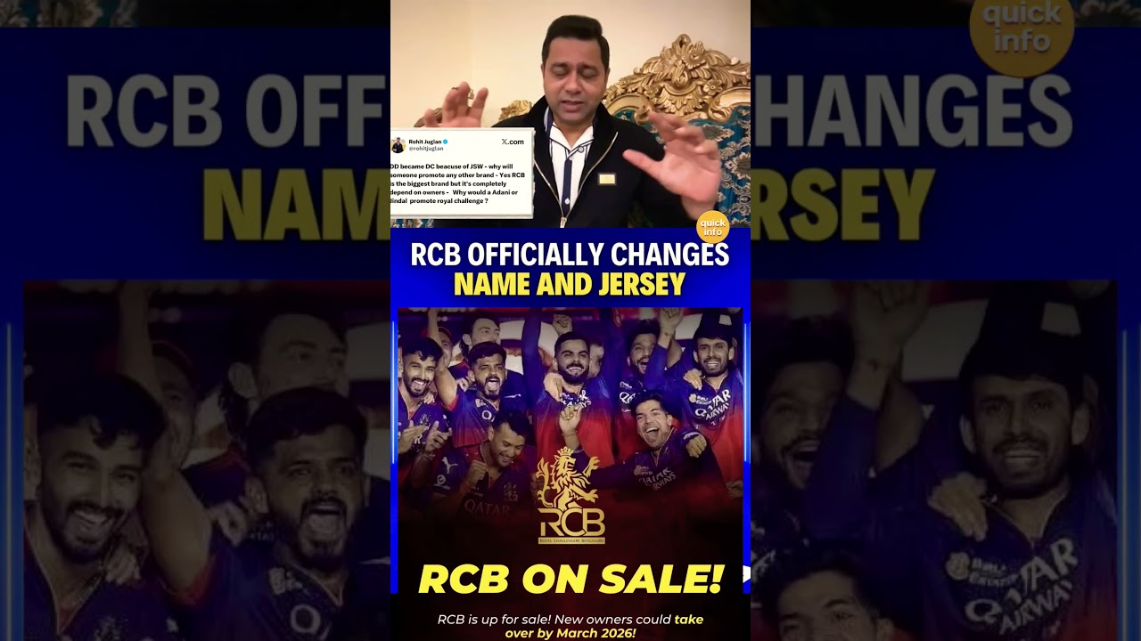 &ldquo;RCB Name Change CONFIRMED? New Owners to Take Over by 2026!&rdquo; #rcb #viratkohli