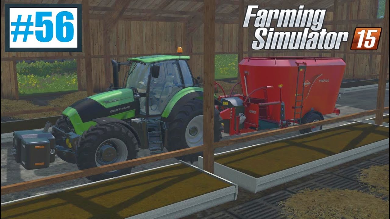 Głodne krowy (Farming Simulator 15 #56), gameplay pl