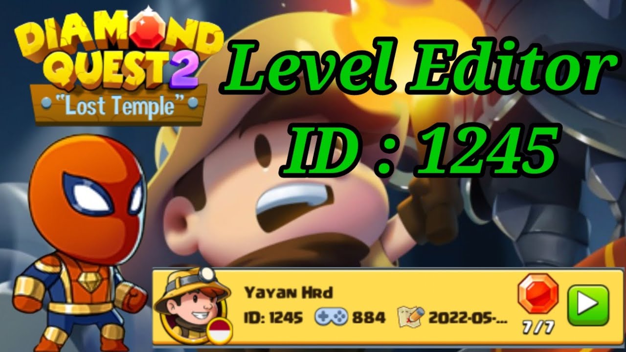 Diamond Quest 2 Level Editor ID 1245 diamond quest gameplay
