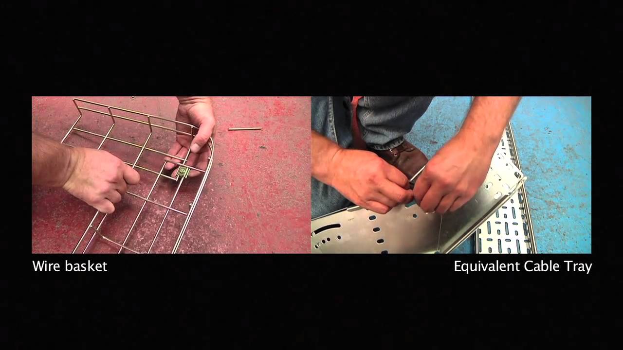 Newlec Wire Basket Cable Tray - Creating Bends & Tee-Offs