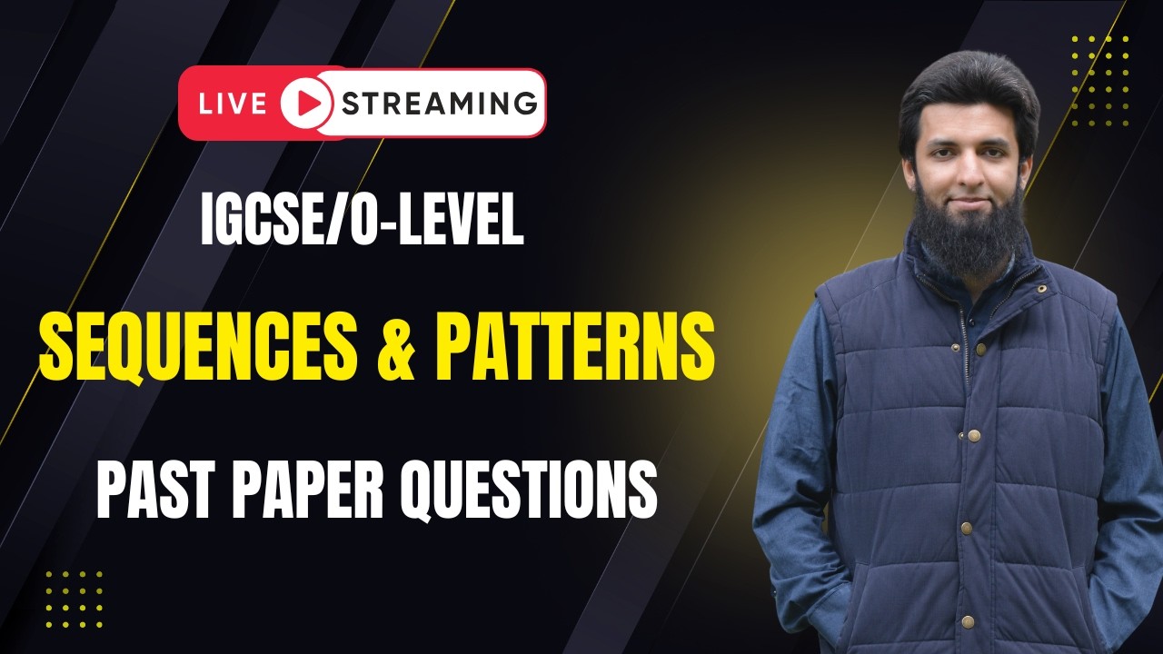 IGCSE / O-level Math | SEQUENCES & PATTERNS | Past Paper Questions