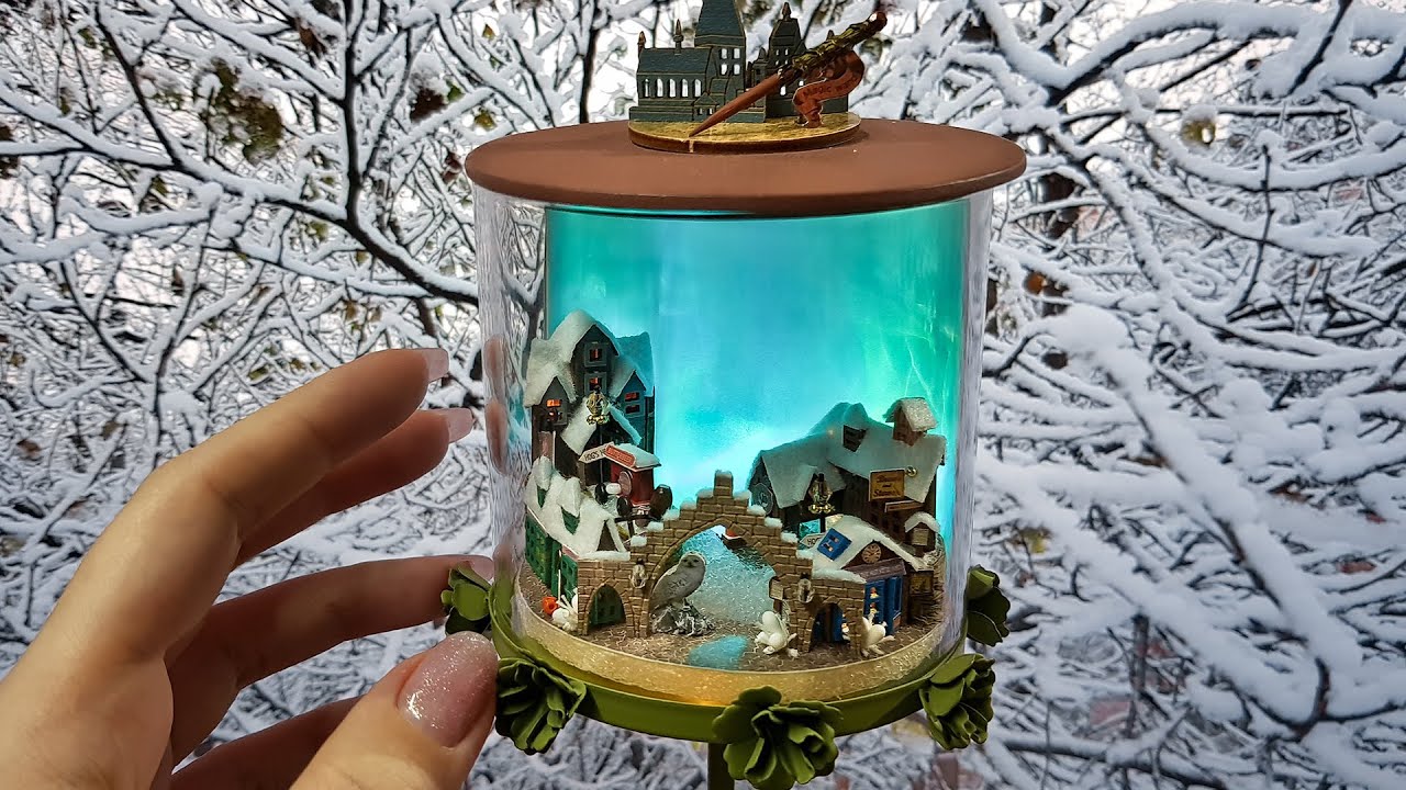 DIY miniature dollhouse kit Magic light Dream bottle series