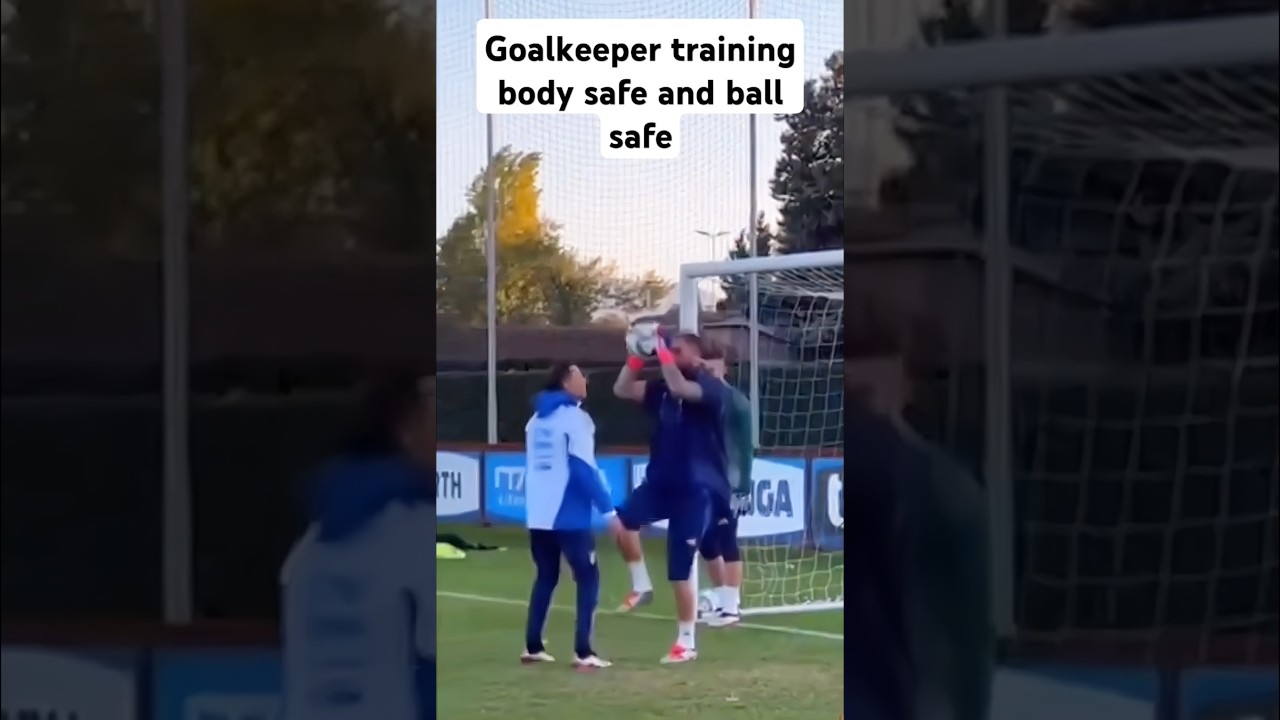 Goalkeeper training body safe and safe ball