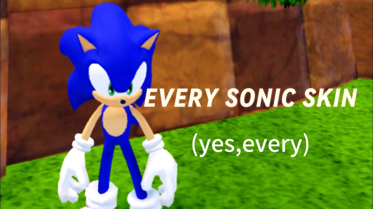Every Sonic Skin (i own) in SSS! MacePlaysYT