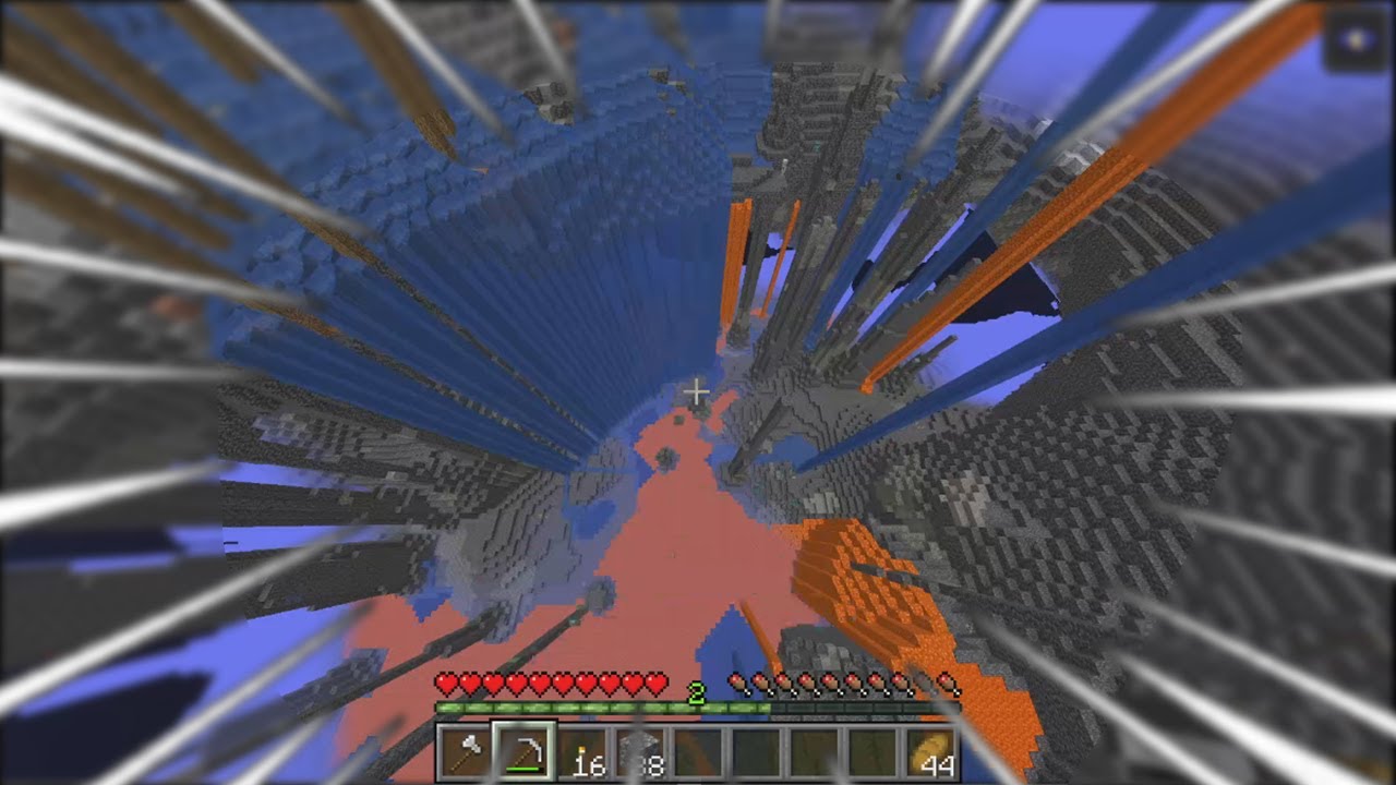 when you dig straight down in minecraft 1.18...
