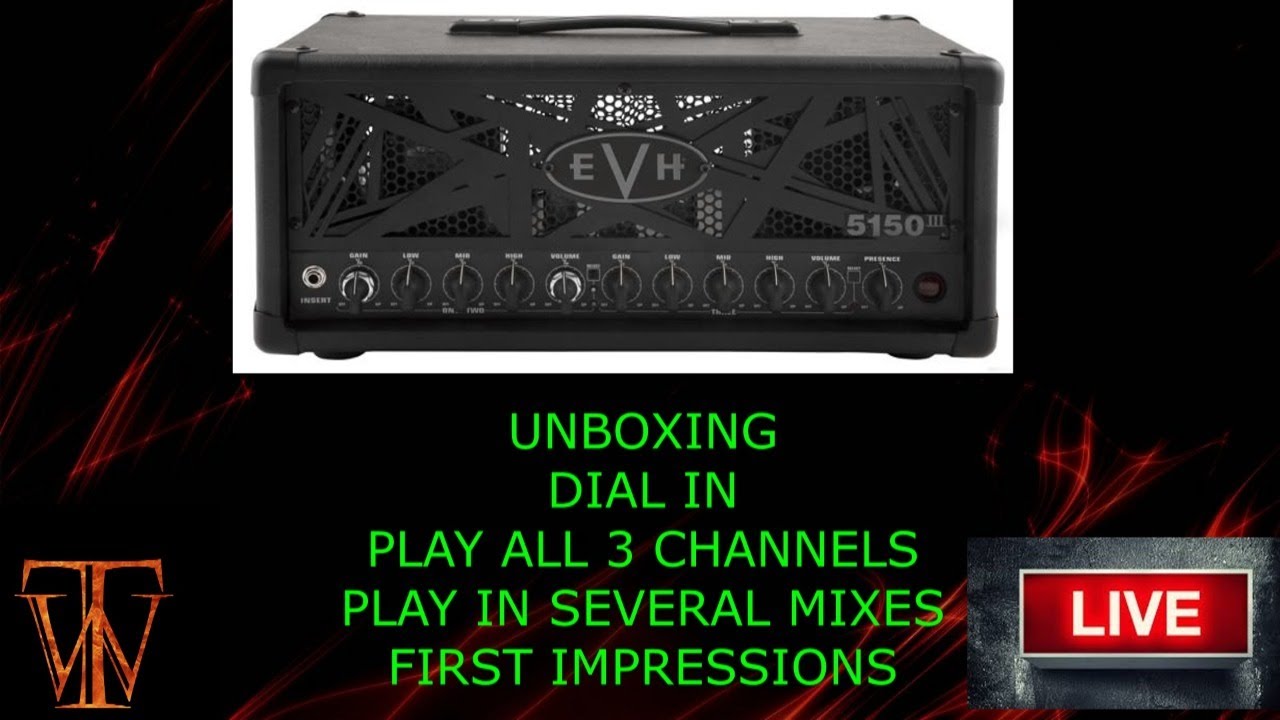 EVH Stealth 50 Watt Unboxing & Demo!