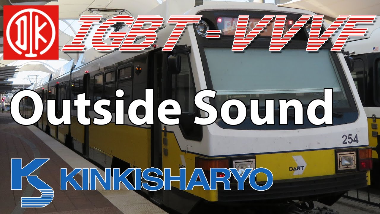 IGBT-VVVF Inverter Sound outside of a Kinki Sharyo SLRV - DART