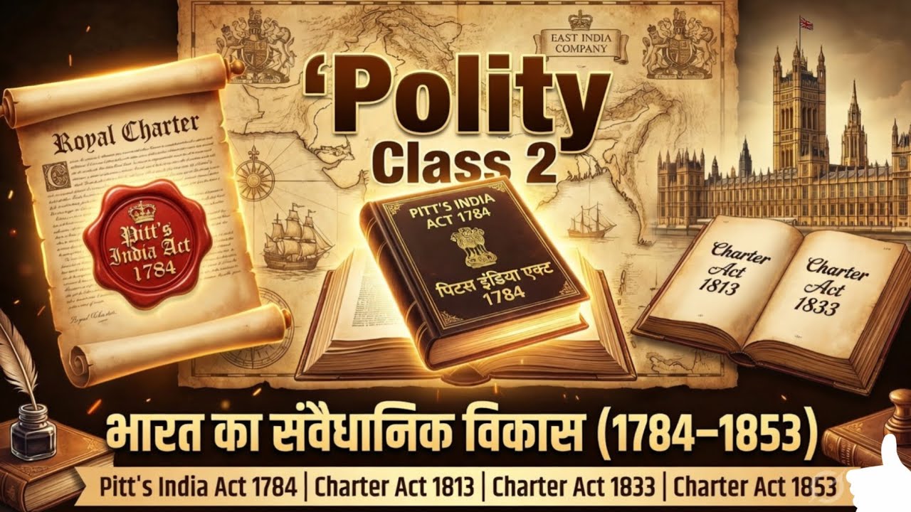 Polity Class 2 भारत का संवैधानिक विकास (Constitutional Development of India) 