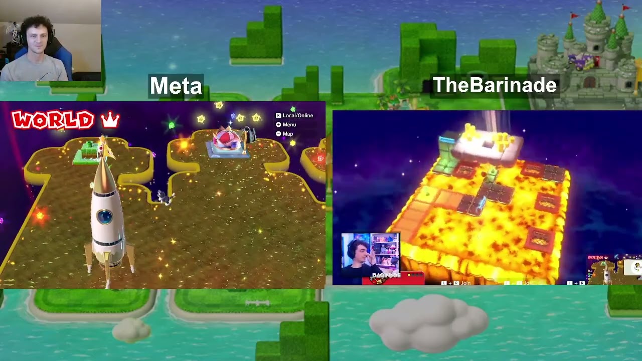 Super Mario 3D World - 100% Race vs. The Barinade Part 7 (Finale) [Switch]