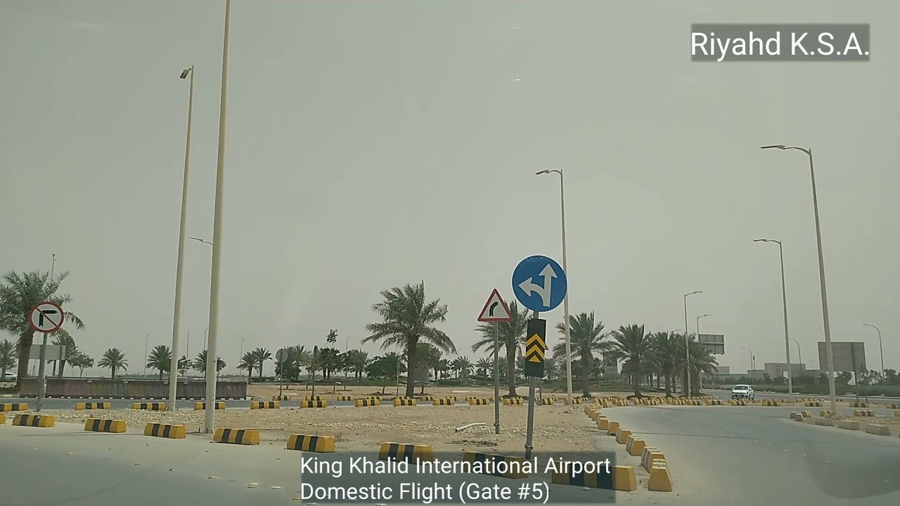 Parking to Pick-up Area | King Khalid International airport | Domestic flight |Gate Number 5