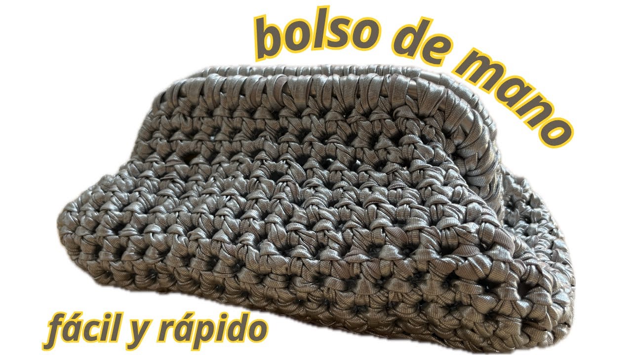 Bolso de crochet / Clutch / Trapillo