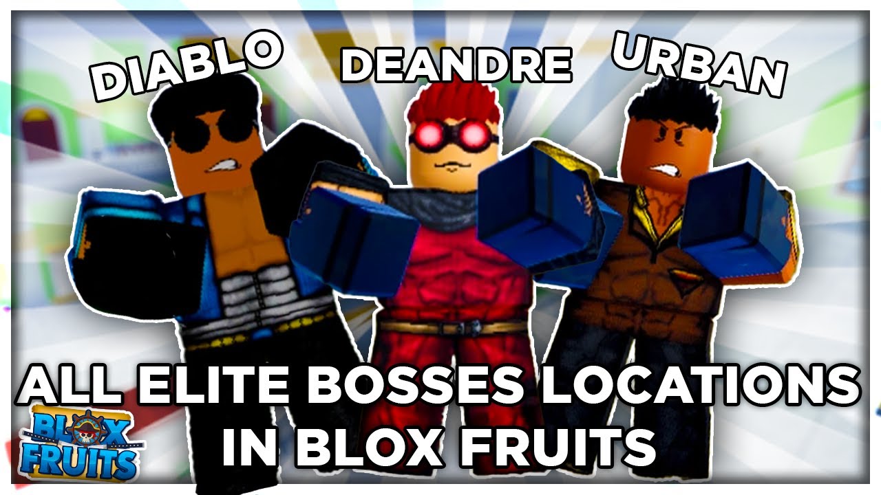 Все места появления элитных боссов в Blox Fruits