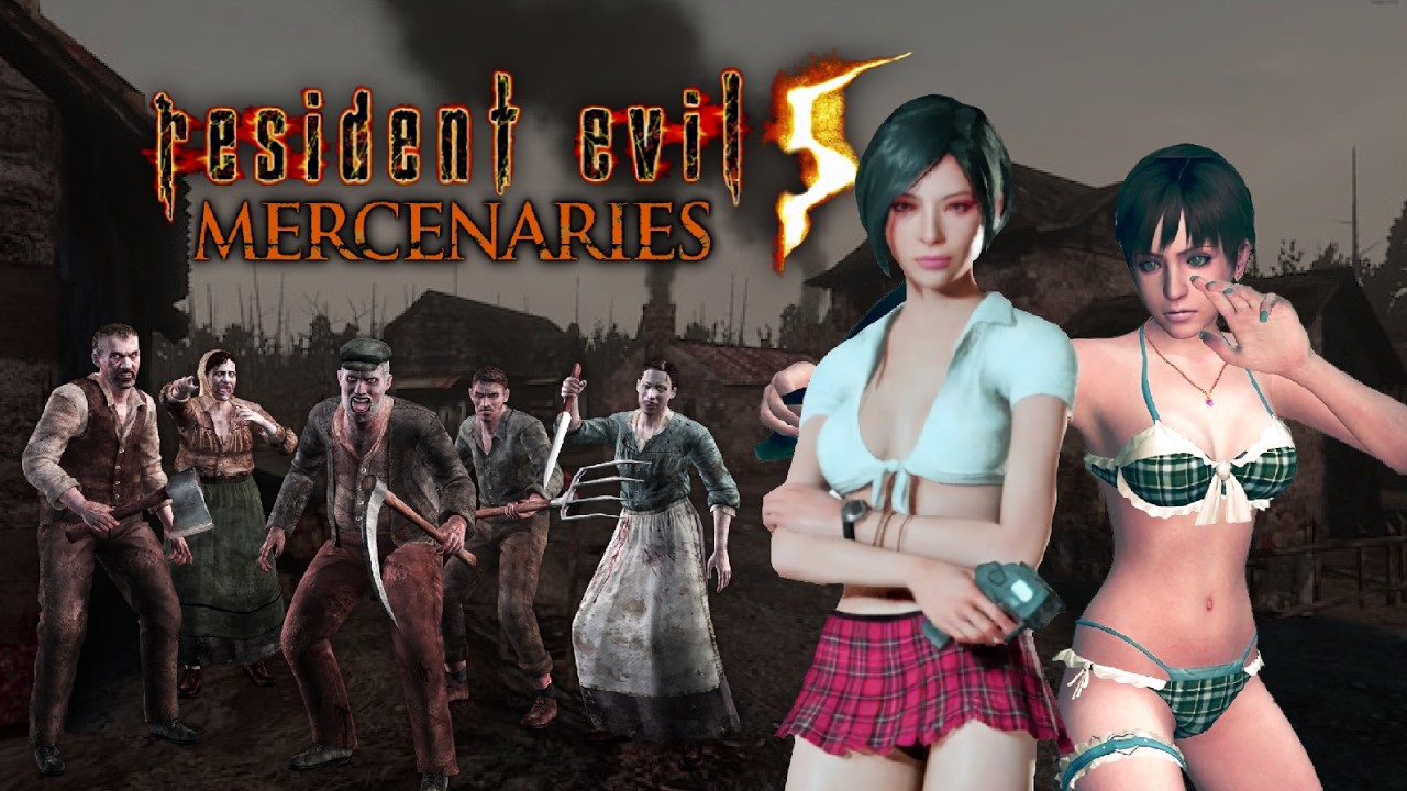 Resident Evil 5 Valdelobos RE4 village map mod Mercenaries Reunion duo with Ada Wong and Rebecca