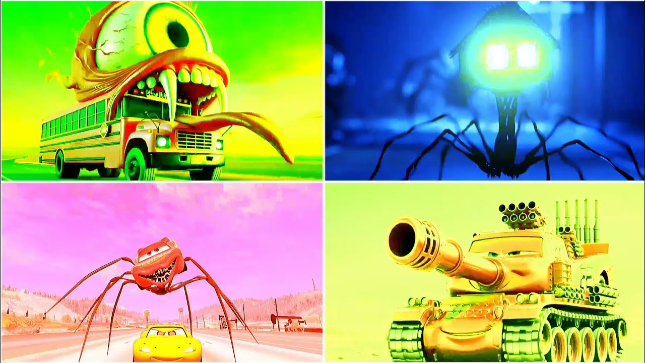 SCHOOL BUS 🆚 SIREN HEAD 🆚 MCQUEEN TANK - COFFIN DANCE SONG | TILES HOP #164
