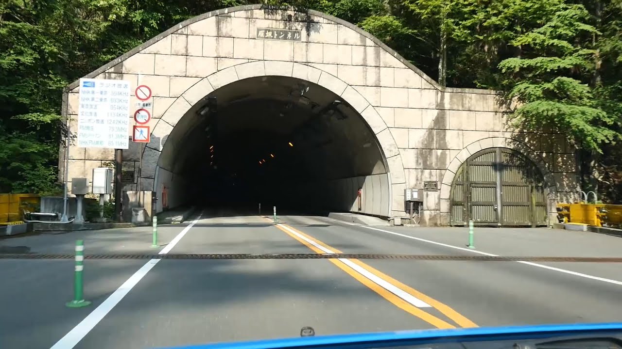 国道140号線 滝沢ダム→雁坂トンネルを抜けるまでの自動車車窓