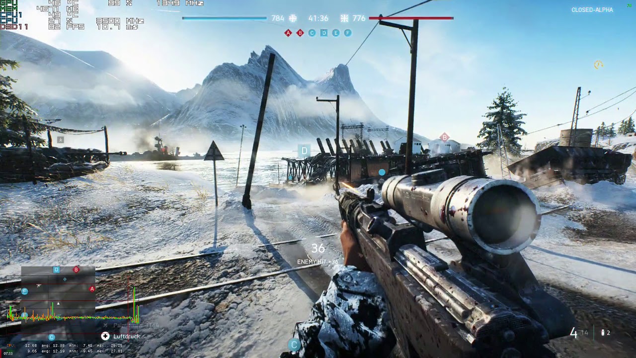 Battlefield V Closed Alpha - AMD Radeon RX Vega 56 - AMD Ryzen 7 1700X
