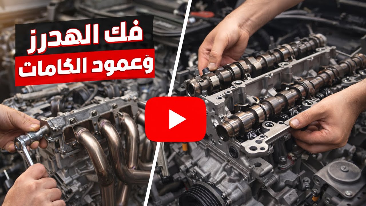مشروع الاتراج | محرك 3A92 فك اعمدة الكامات