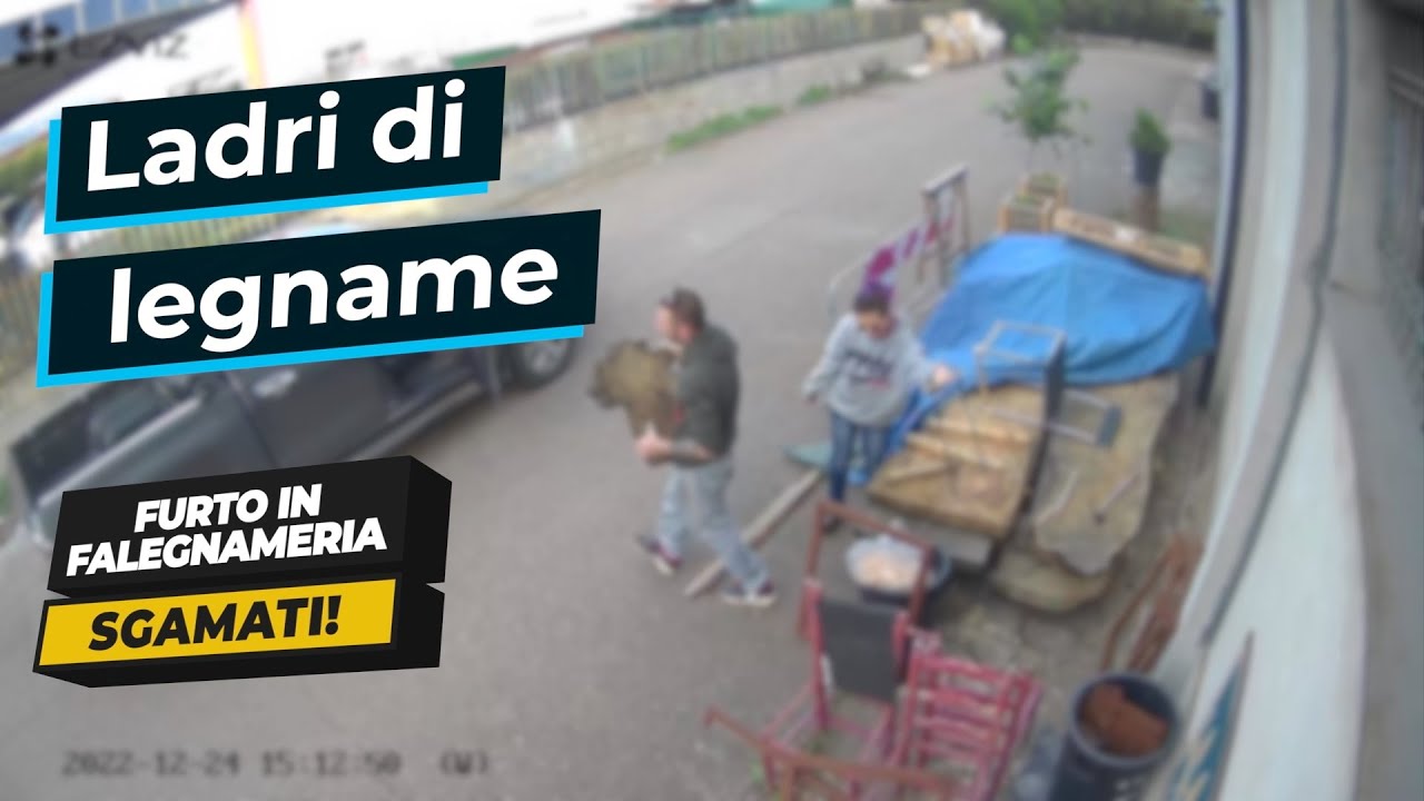 Furto in falegnameria. Come difendersi dai ladri. Ho risolto grazie alle telecamere!