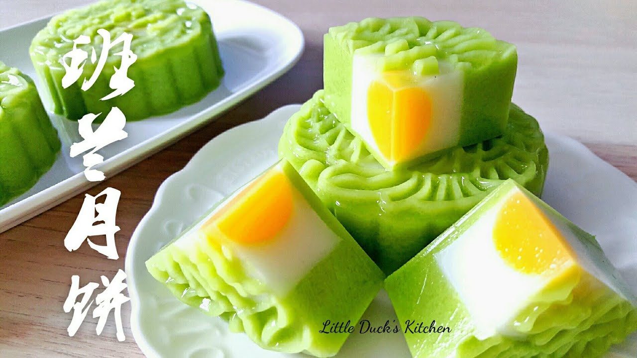 Рецепт лунного пирога с пандановым желе (Pandan Jelly Mooncake Recipe)