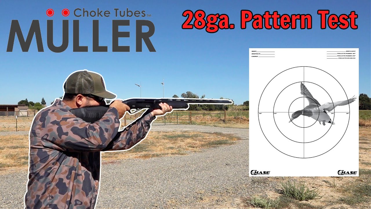 Тестовый образец с проходным чоком Benelli и Muller 28 калибра