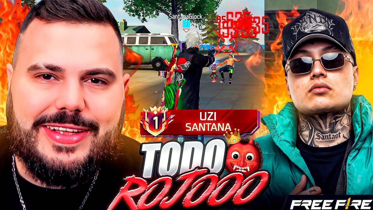 SANTANA ME MUESTRA SU SENSIBILIDAD PROHIBIDA EN BR FREE FIRE Y ESTO FUE LO QUE PASO !! TODO ROJO 👹🔥