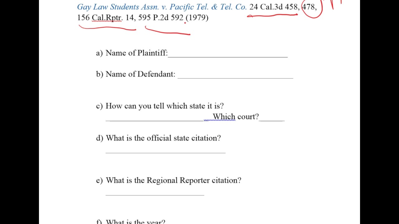 Legal Citation: How to Cite State Cases
