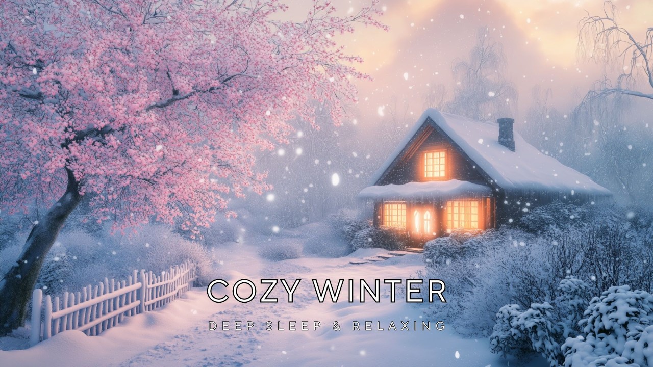 ❄️ Snowstorm in the Winter Forest 🌙 Calm Blizzard Sounds for Deep Sleep & Meditation