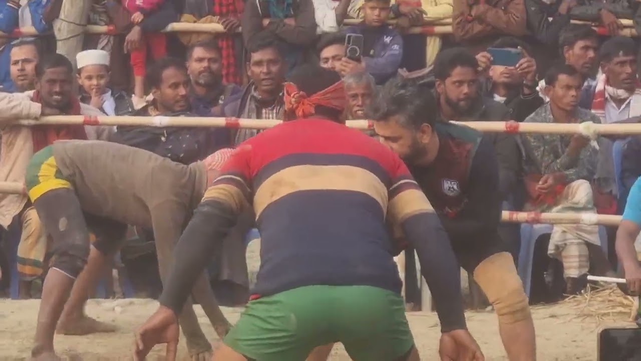 বাংলার ঐতিহ্যবাহী হা-ডু-ডু খেলা প্রথমার্ধ
