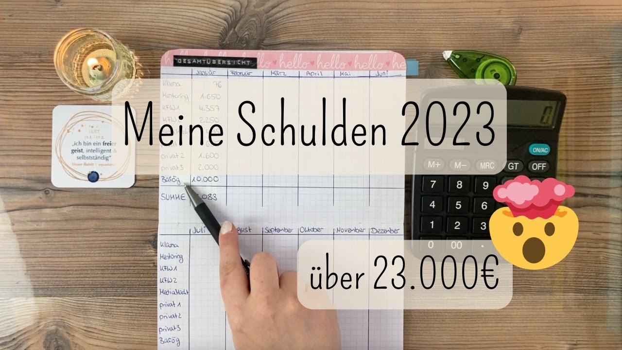 Meine Schulden Februar 2023 ✨| über 23.000€ 🤯| Schuldenabbau und Sparen mit der Umschlagmethode