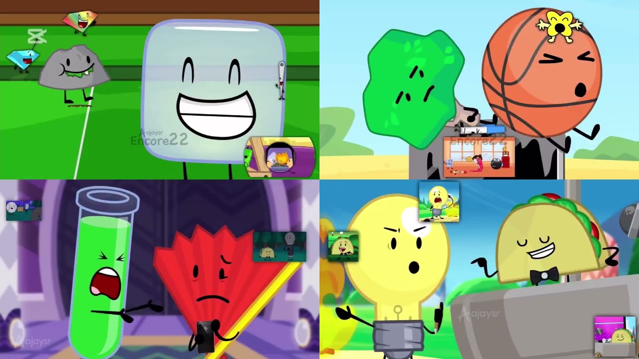 AjaySR BFDI VS Inanimate Insanity Sparta Pulse V7 Remix Quadparison CapCut