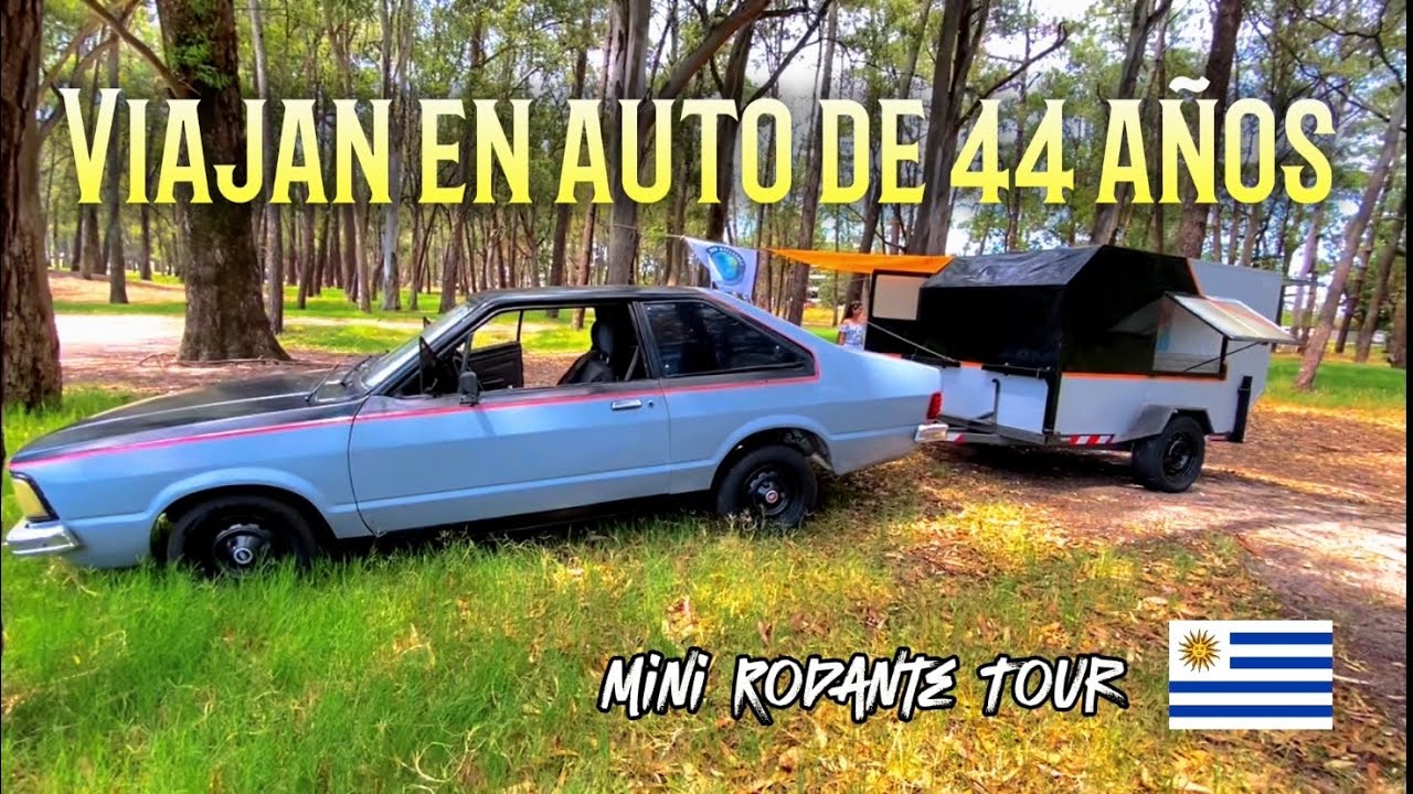 😲MINI RODANTE casera, montada en un trailer de motos🤯. Tour camper sinchado por un Ford corcel.