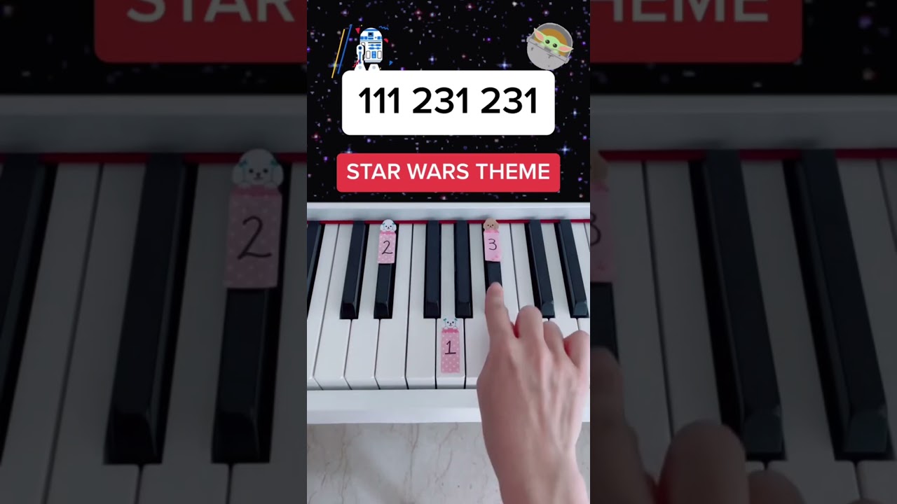 Star Wars Theme (Piano Tutorial) #starwarstheme #starwarssounds #starwars #easypianotutorial