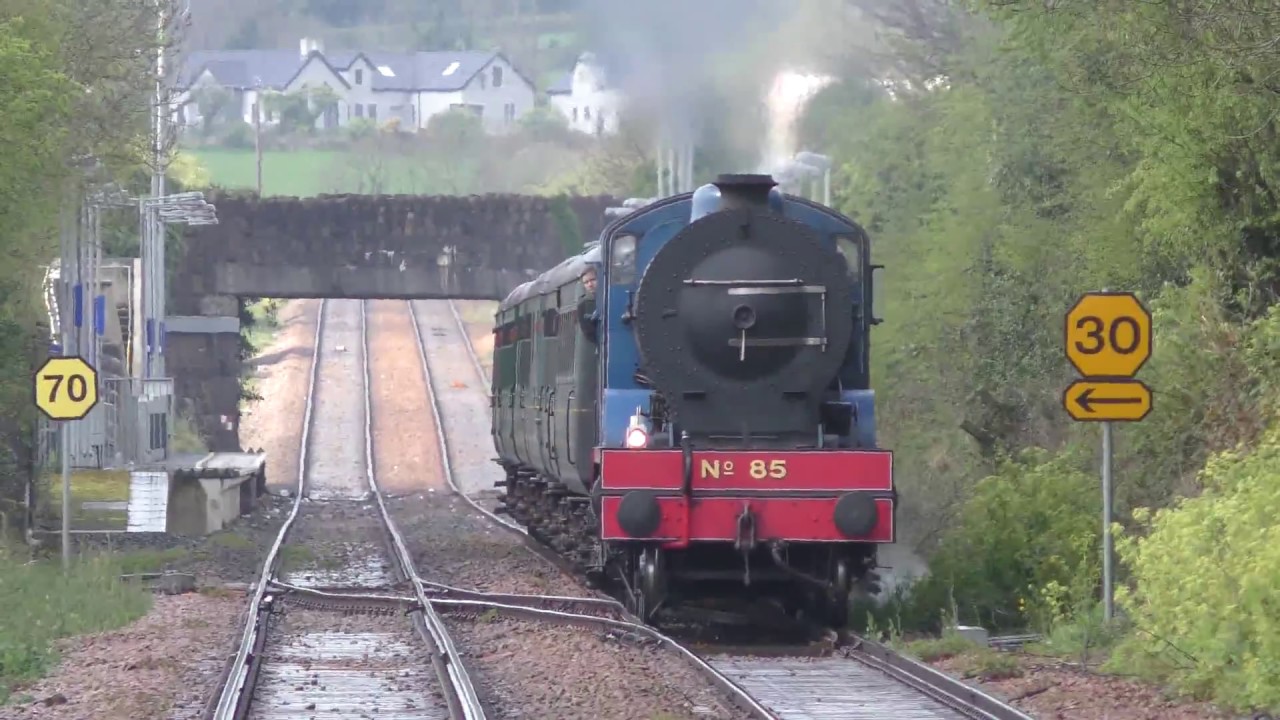 RPSI GNR Class V Number 85 Merlin Easter Eggspress 17/04/2017 18/04/2017 in and around Carrickfergus
