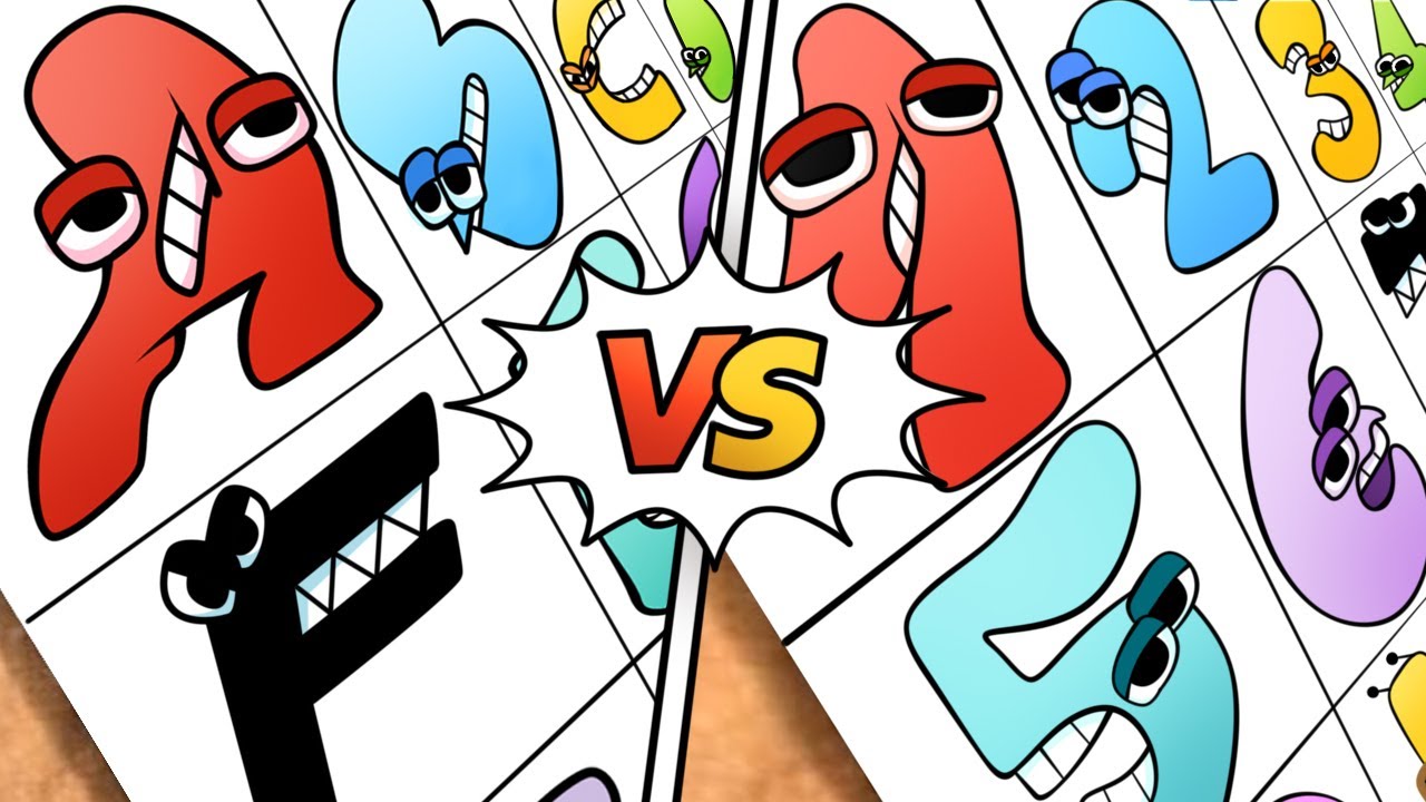 Draw Alphabet Lore VS Numbers Lore / How to draw Alphabet Lore MEMES