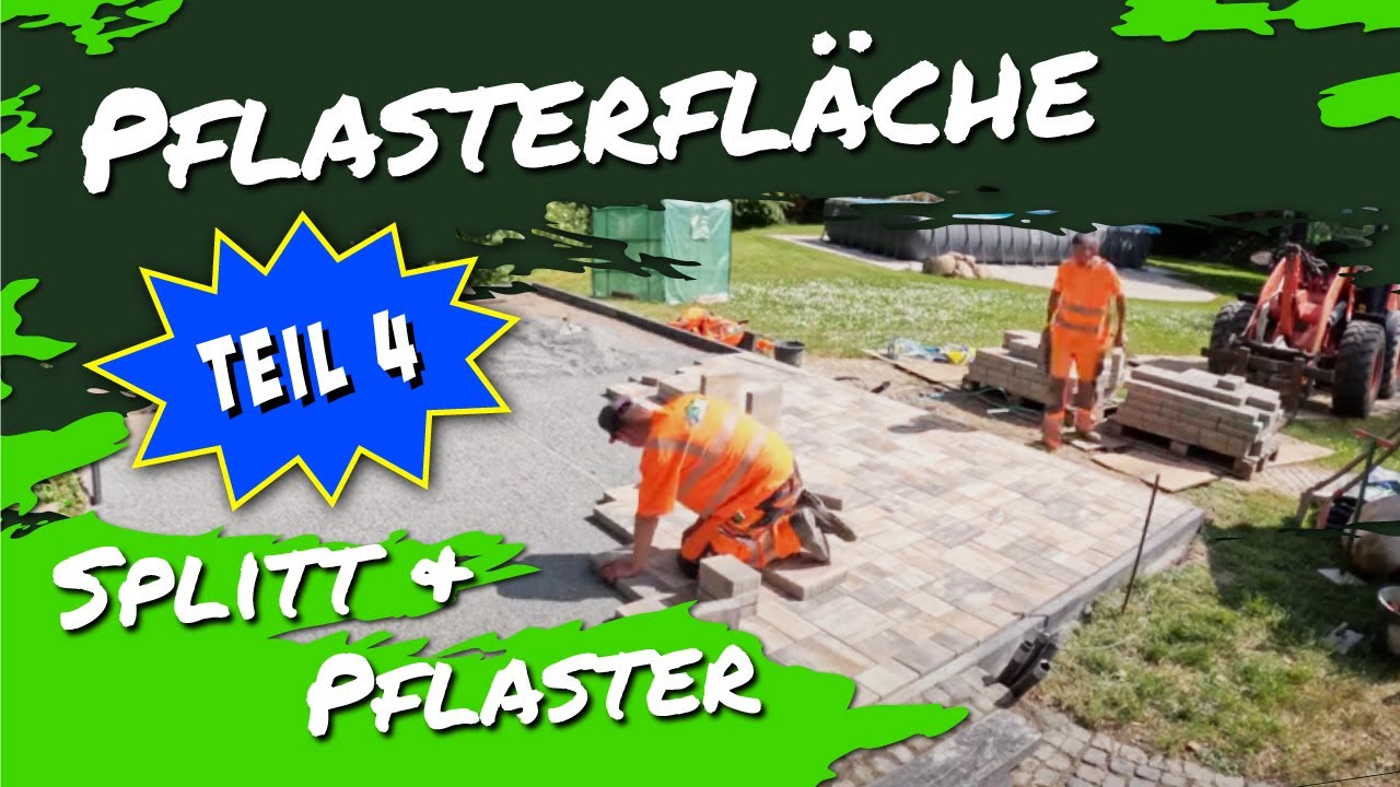 Splitt Pflaster - Pflasterfläche herstellen Teil 4