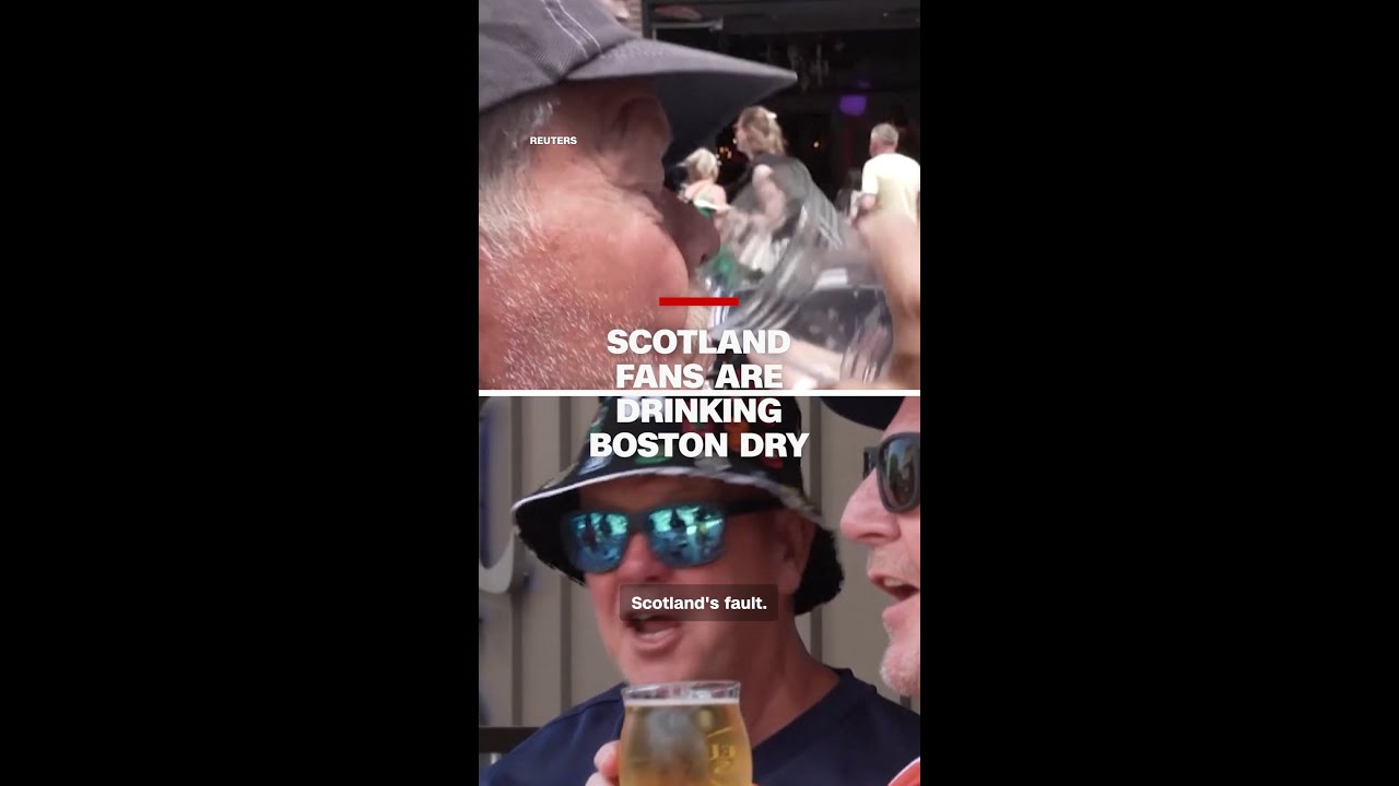 Scotland fans are drinking Boston dry