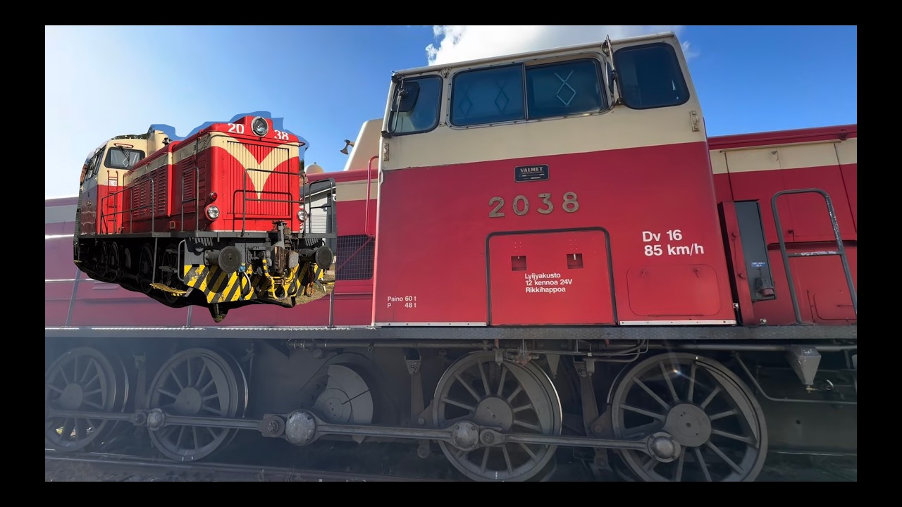 Finnish Diesel Locomotive Dv16 from 1962 | Dieselveturi Dv16