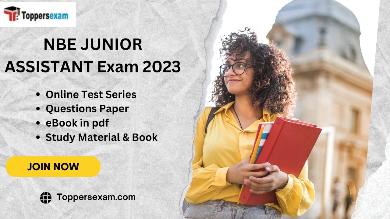 NBE JUNIOR ASSISTANT Mock Test 2023, Update Syllabus & Pattern 2023, PDF Book, Important MCQs