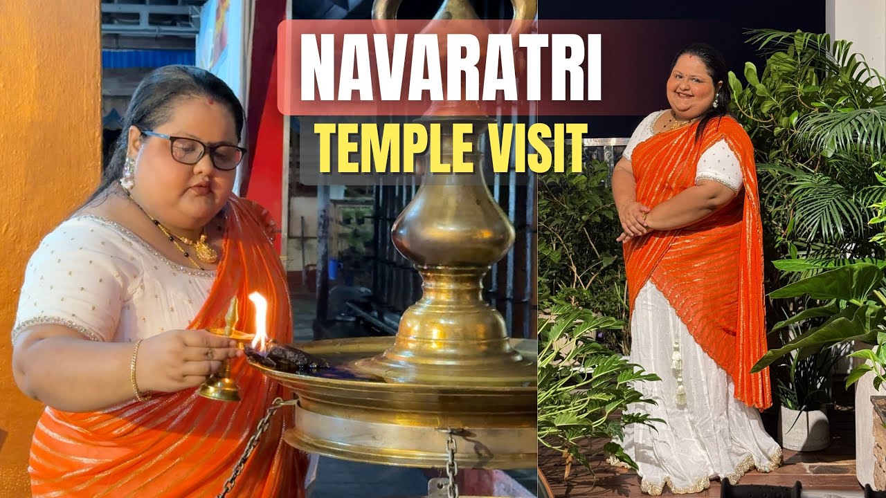 നവരാത്രി ക്ഷേത്രദർശനം | Navaratri Traditional Makeover & Temple Visit Vlog