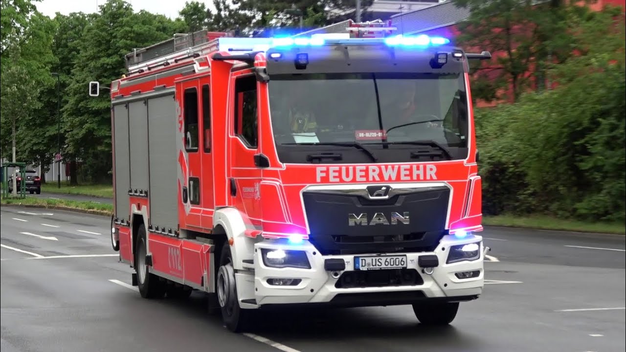 [NEUE HLF GENERATION!] - Feuerwehr DÜSSELDORF | EINSATZFAHRTEN - Feuer-und Rettungswache 6 Garath