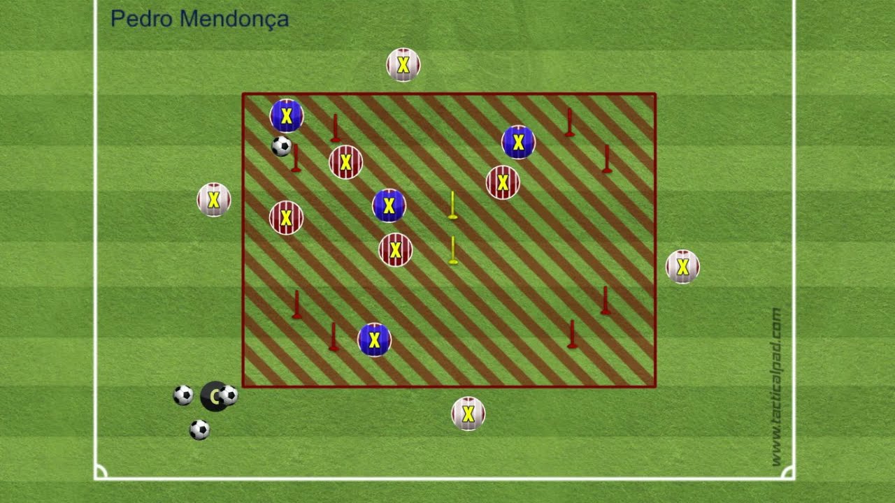 Pressing Game '4v4 + 4 neutral players' - AS Roma 2021 - Jos&eacute; Mourinho
