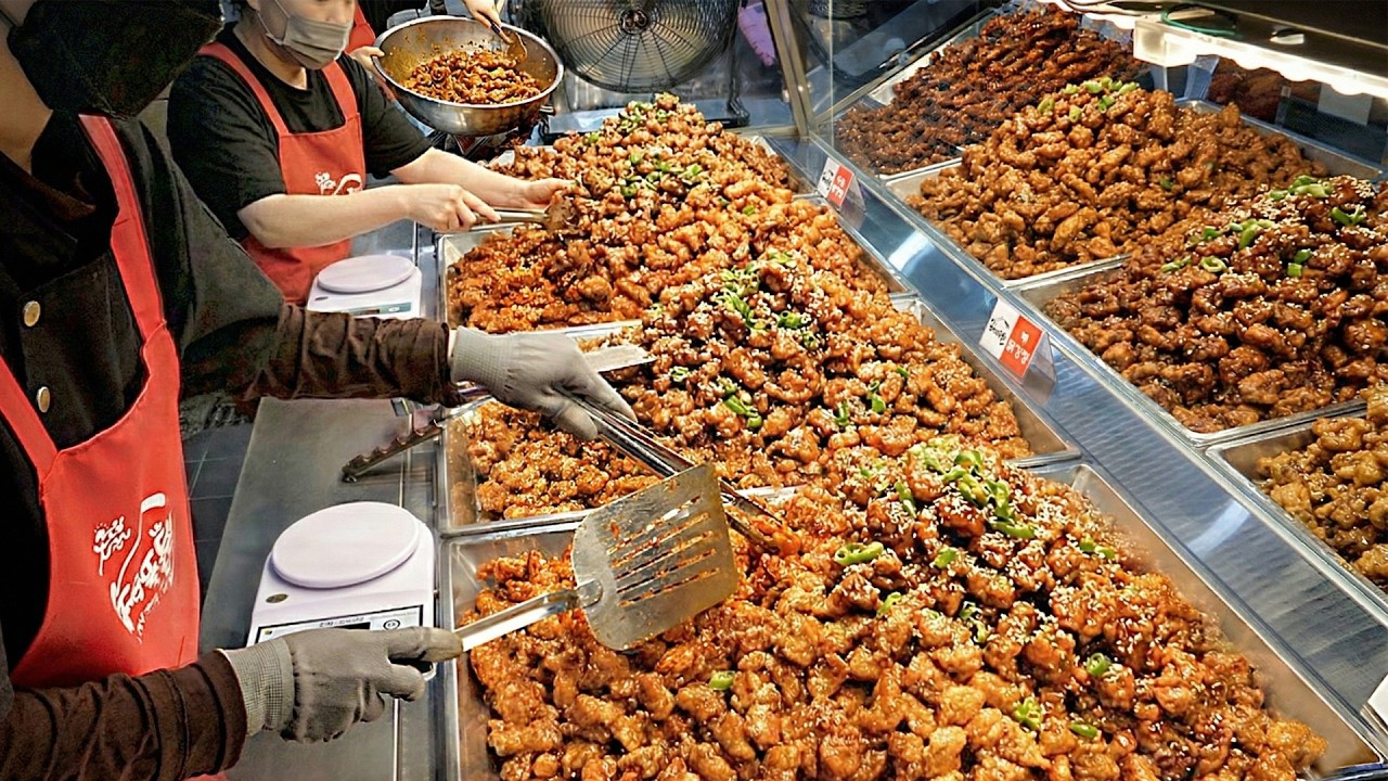 팔리는 양이 어마어마한?! 끝내주게 맛있는! 하루 600인분 단체 주문 터지는 닭강정, 술먹고 해장 버거로 유명한 수제버거 - Korean Sweet and Sour Chicken