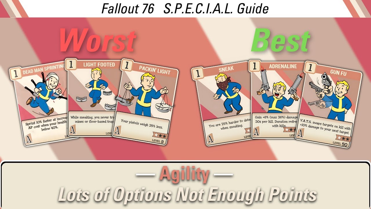 RANKING All Updated Agility Perks In 2025 - Fallout 76