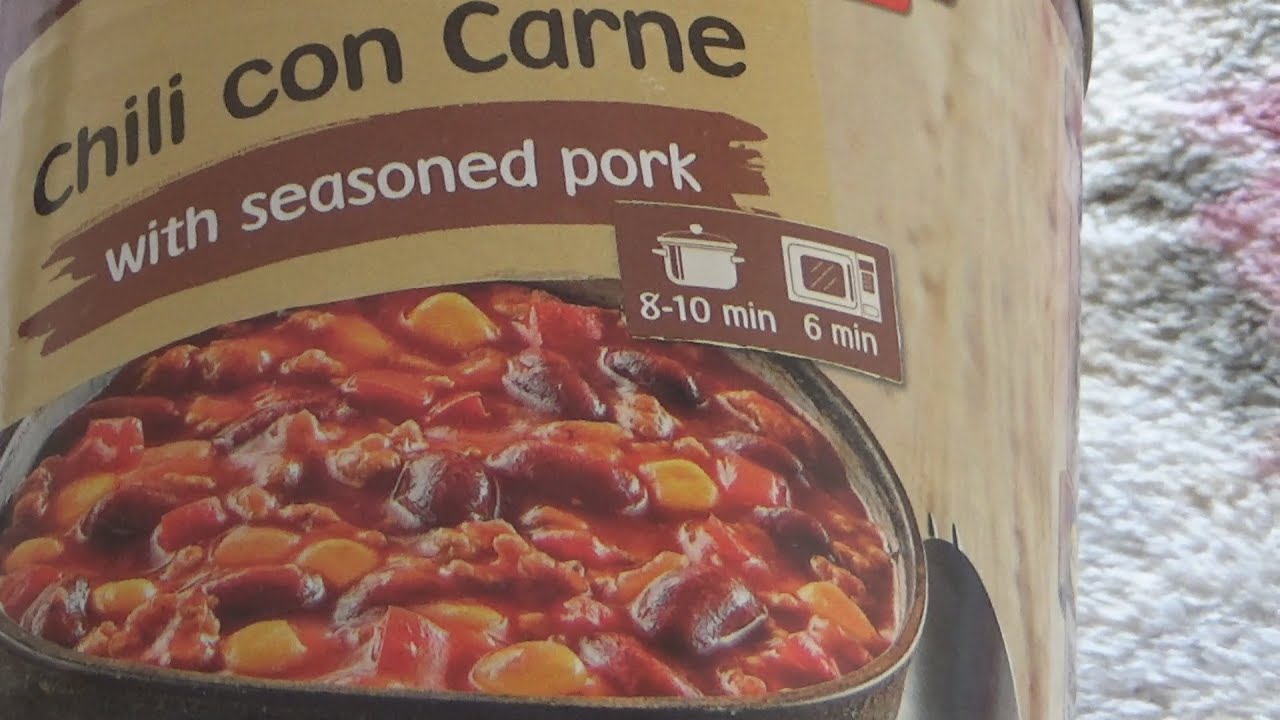 Kania Chili con Carne with Seasoned Pork 800 g Unboxing and Test